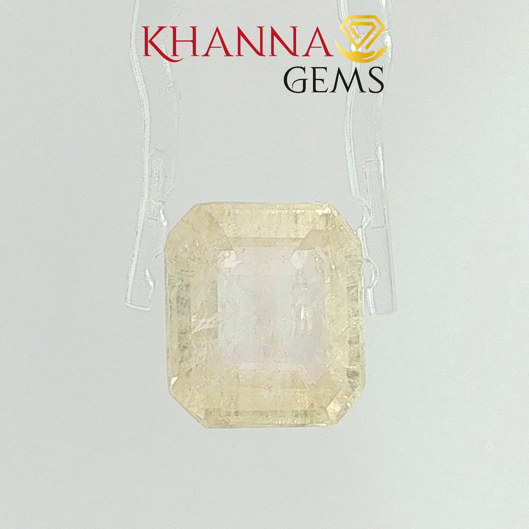 10.25/CT Natural Yellow Sapphire With Govt Lab Certificate-106376
