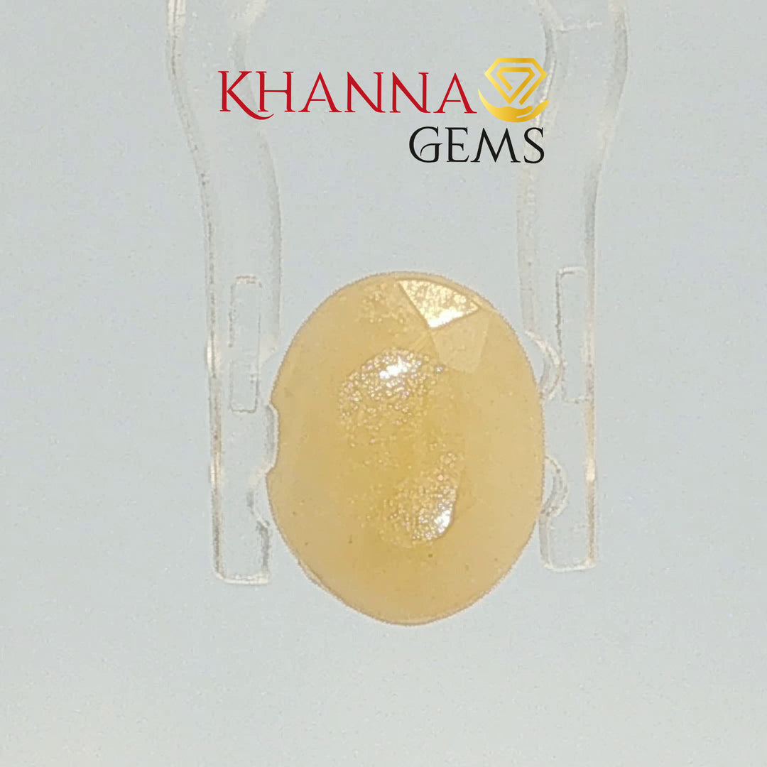 4.75/CT Natural Yellow Sapphire With Govt Lab Certificate-10952D44230