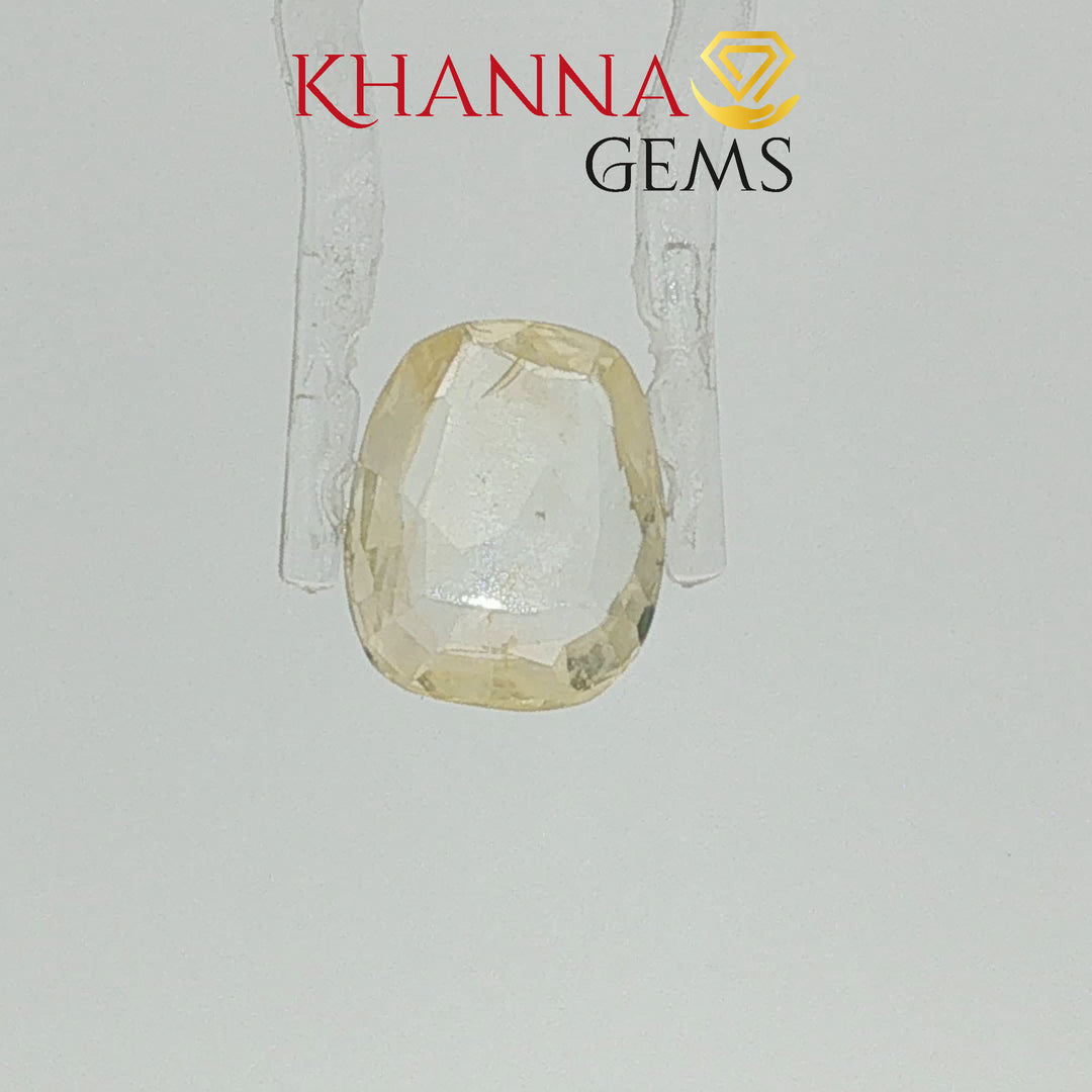 3.10/CT Natural Yellow Sapphire With Govt Lab Certificate-109641