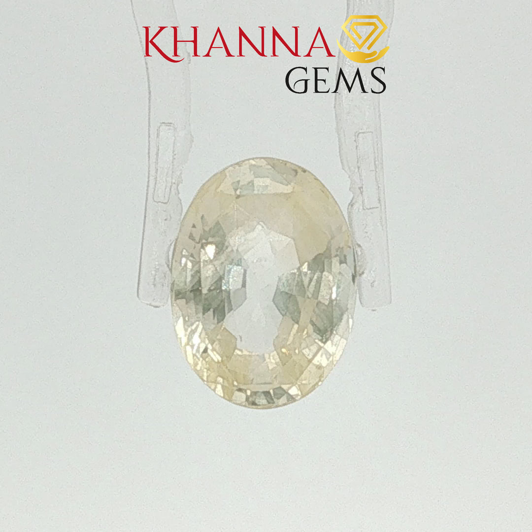 6.73/CT Natural Yellow Sapphire With Govt Lab Certificate-109971