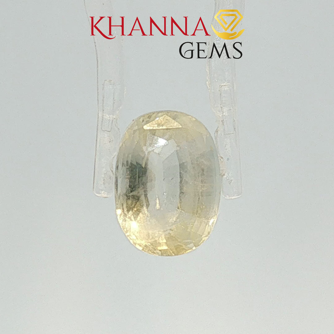 5.84/CT Natural Yellow Sapphire With Govt Lab Certificate-109975