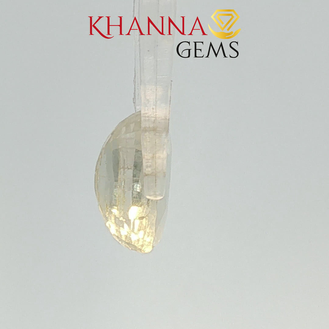5.84/CT Natural Yellow Sapphire With Govt Lab Certificate-109975