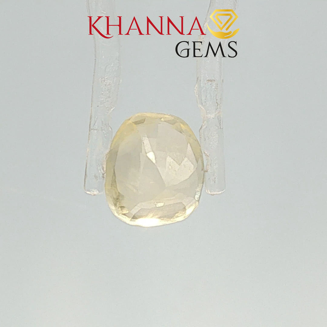 4.65/CT  Natural Yellow Sapphire with Govt Lab Certificate-110009