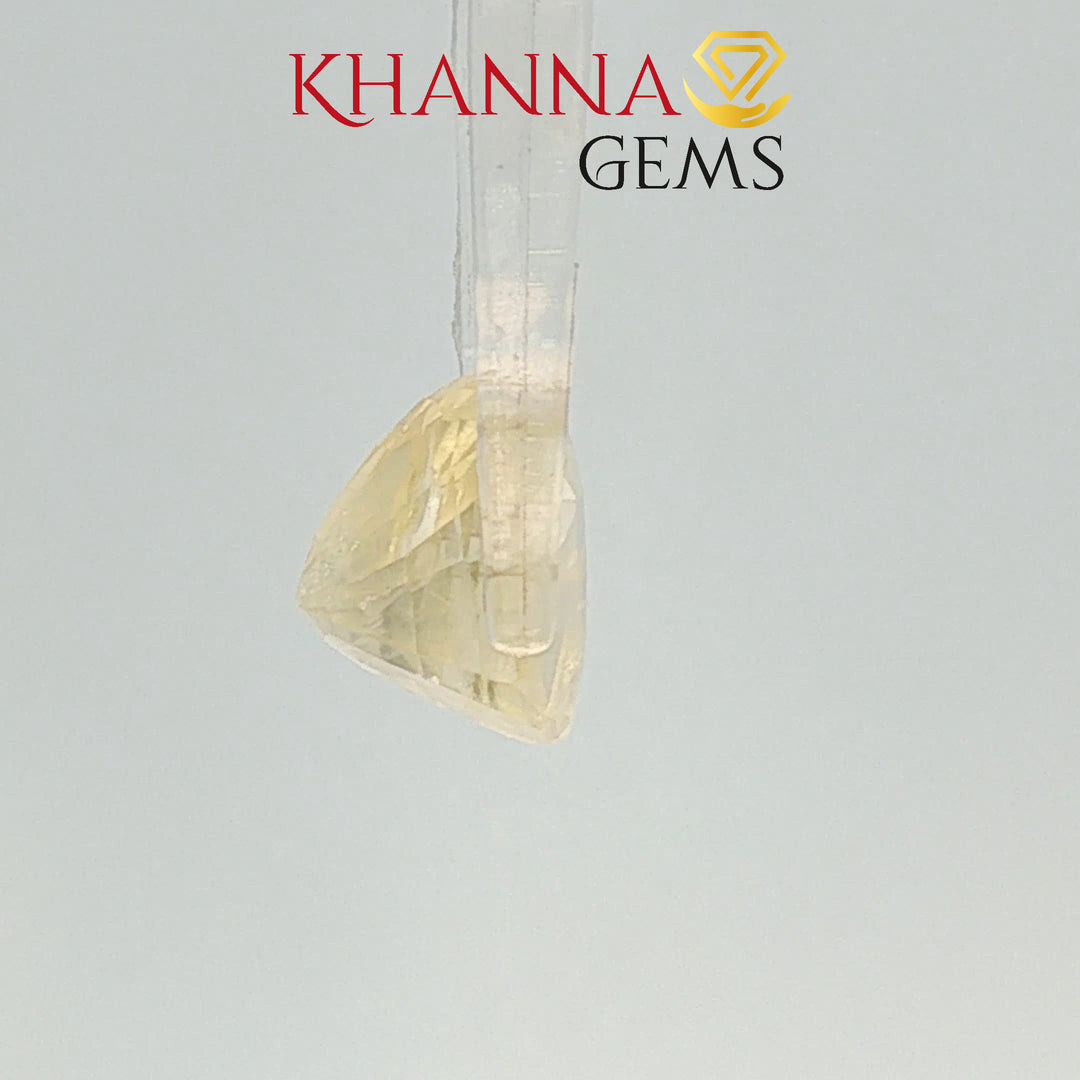 4.65/CT  Natural Yellow Sapphire with Govt Lab Certificate-110009