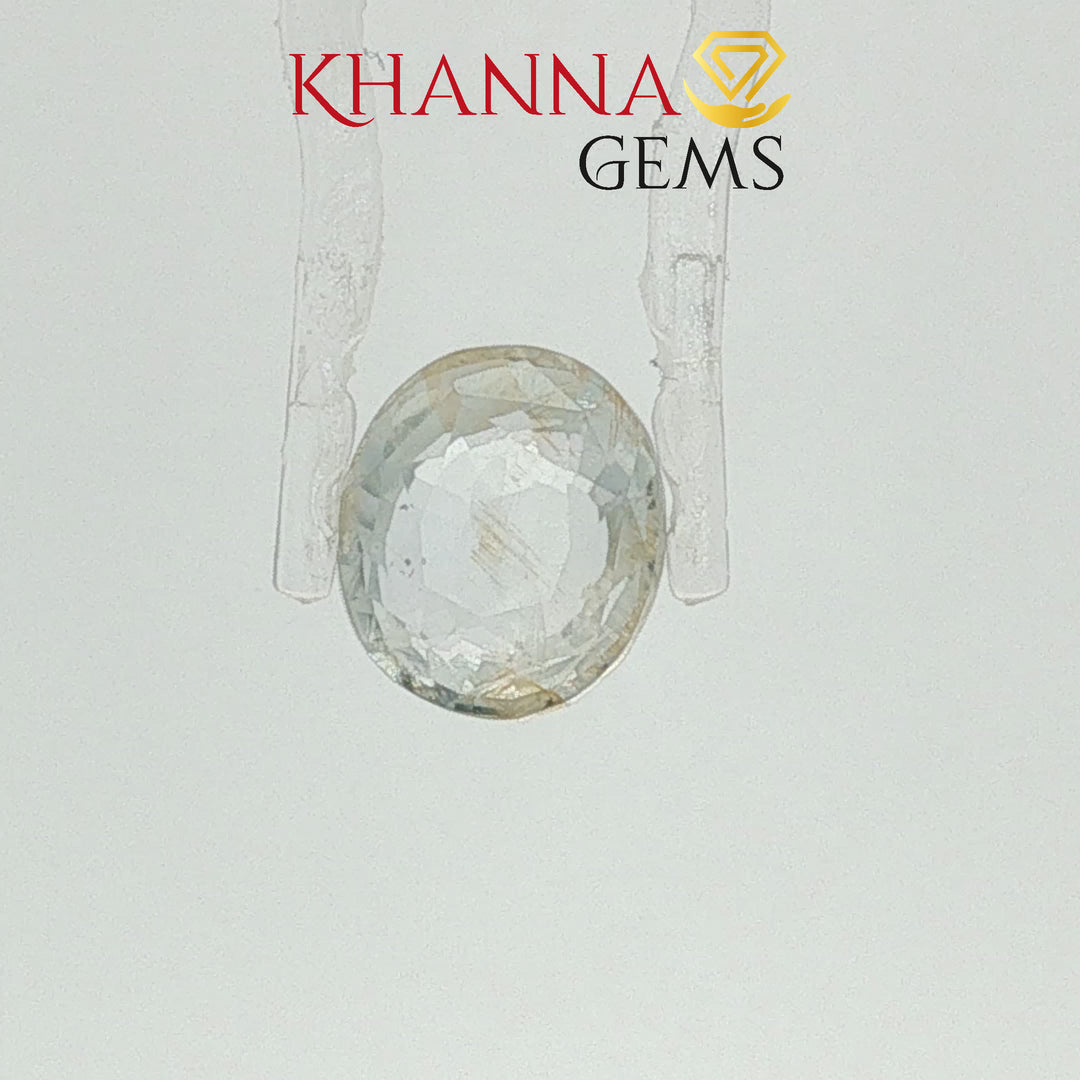 4.94/CT  Natural Yellow Sapphire with Govt Lab Certificate-110097