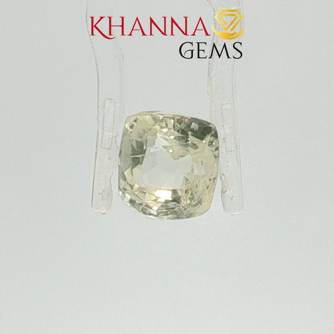5.76/CT Natural Yellow Sapphire with Govt Lab Certificate-111852