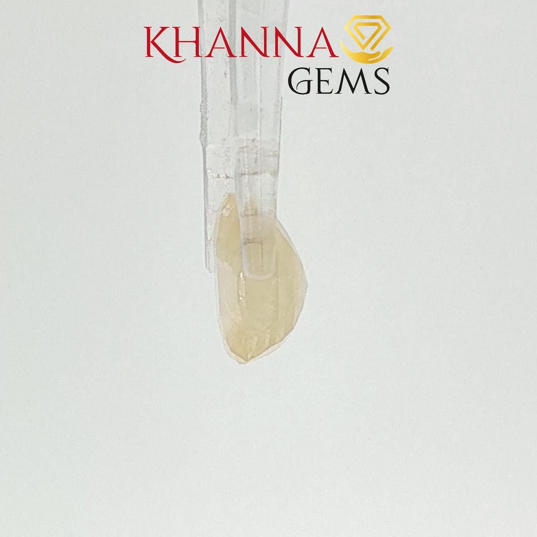 4.03/CT Natural Yellow Sapphire with Govt Lab Certificate-112432
