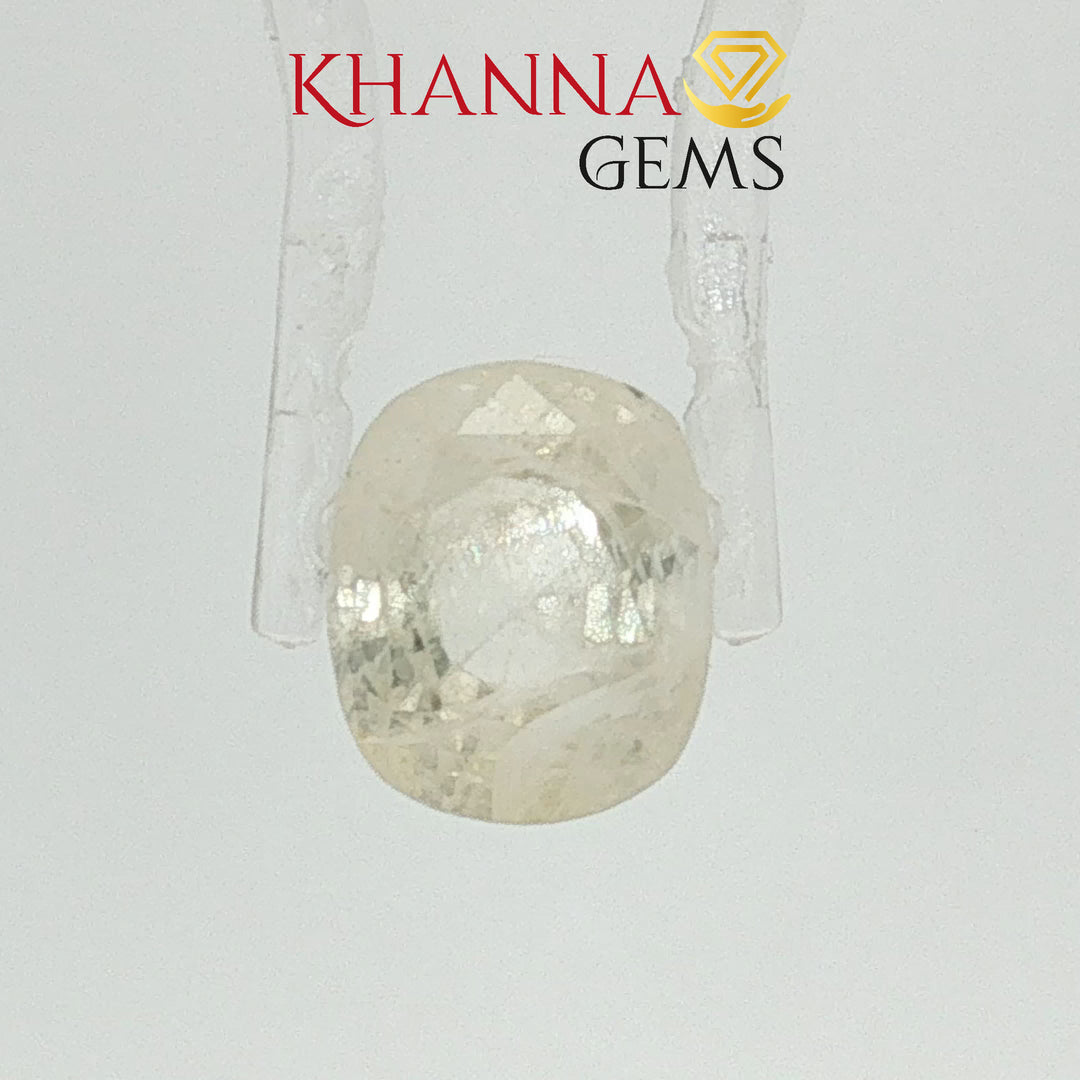 6.75/ CT Natural Yellow Sapphire with Govt Lab Certificate-112856