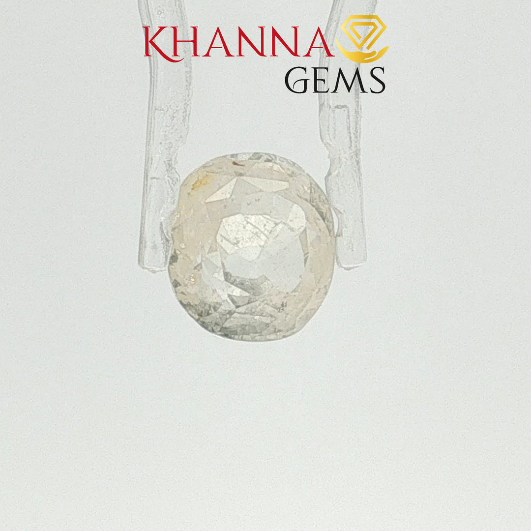6.86/CT Natural Yellow Sapphire with Govt Lab Certificate-112862