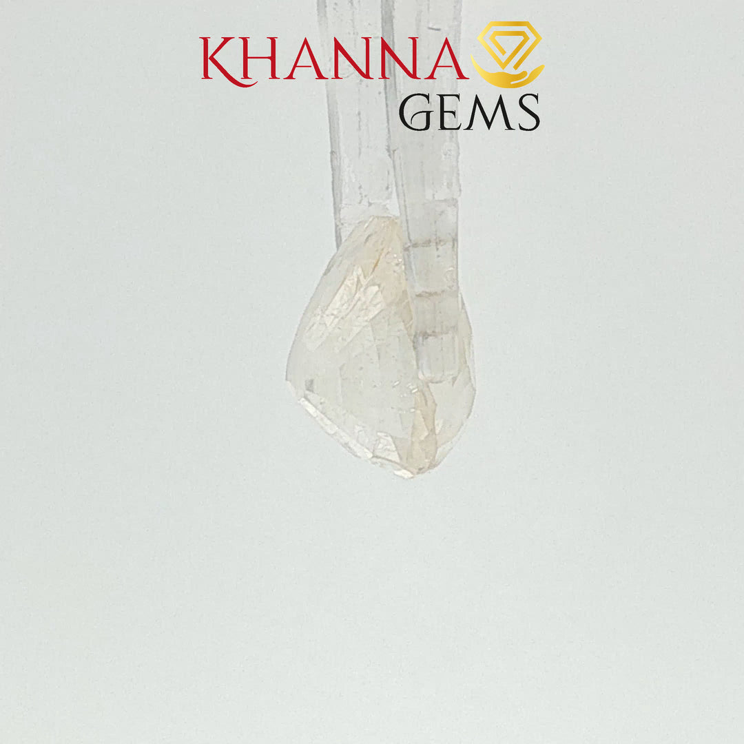 6.86/CT Natural Yellow Sapphire with Govt Lab Certificate-112862
