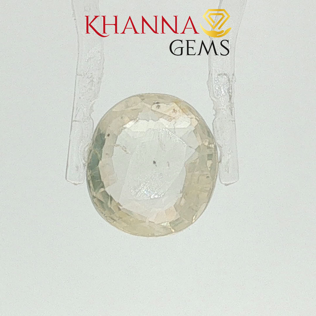7.40/CT Natural Yellow Sapphire with Govt Lab Certificate-113386