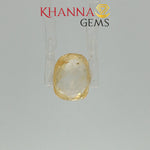 Load image into Gallery viewer, 3.50/CT Natural Yellow Sapphire with Govt Lab Certificate-113394
