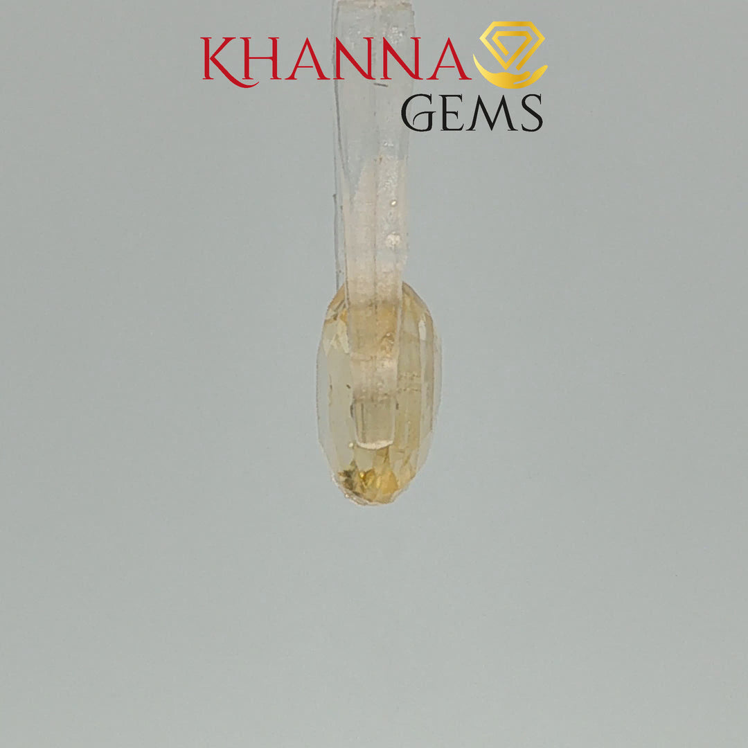 3.50/CT Natural Yellow Sapphire with Govt Lab Certificate-113394