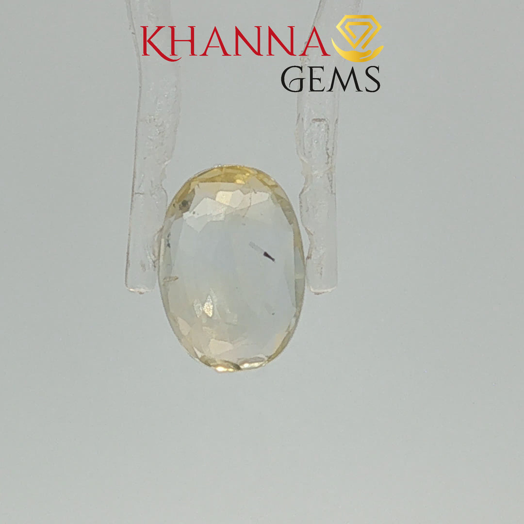3.43/CT Natural Yellow Sapphire with Govt Lab Certificate-113400