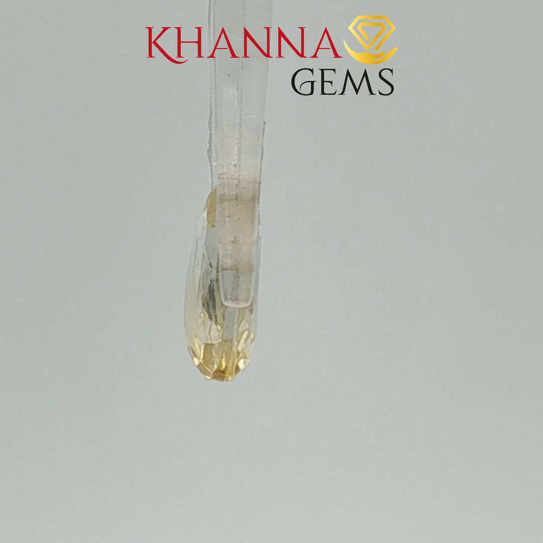 3.43/CT Natural Yellow Sapphire with Govt Lab Certificate-113400