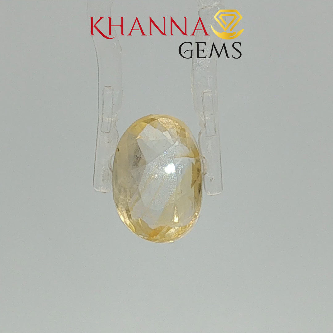 4.79/CT Natural Yellow Sapphire with Govt Lab Certificate-113401