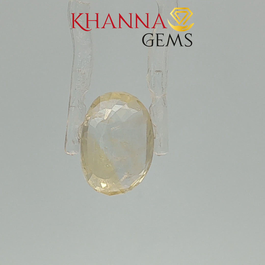4.79/CT Natural Yellow Sapphire with Govt Lab Certificate-113401