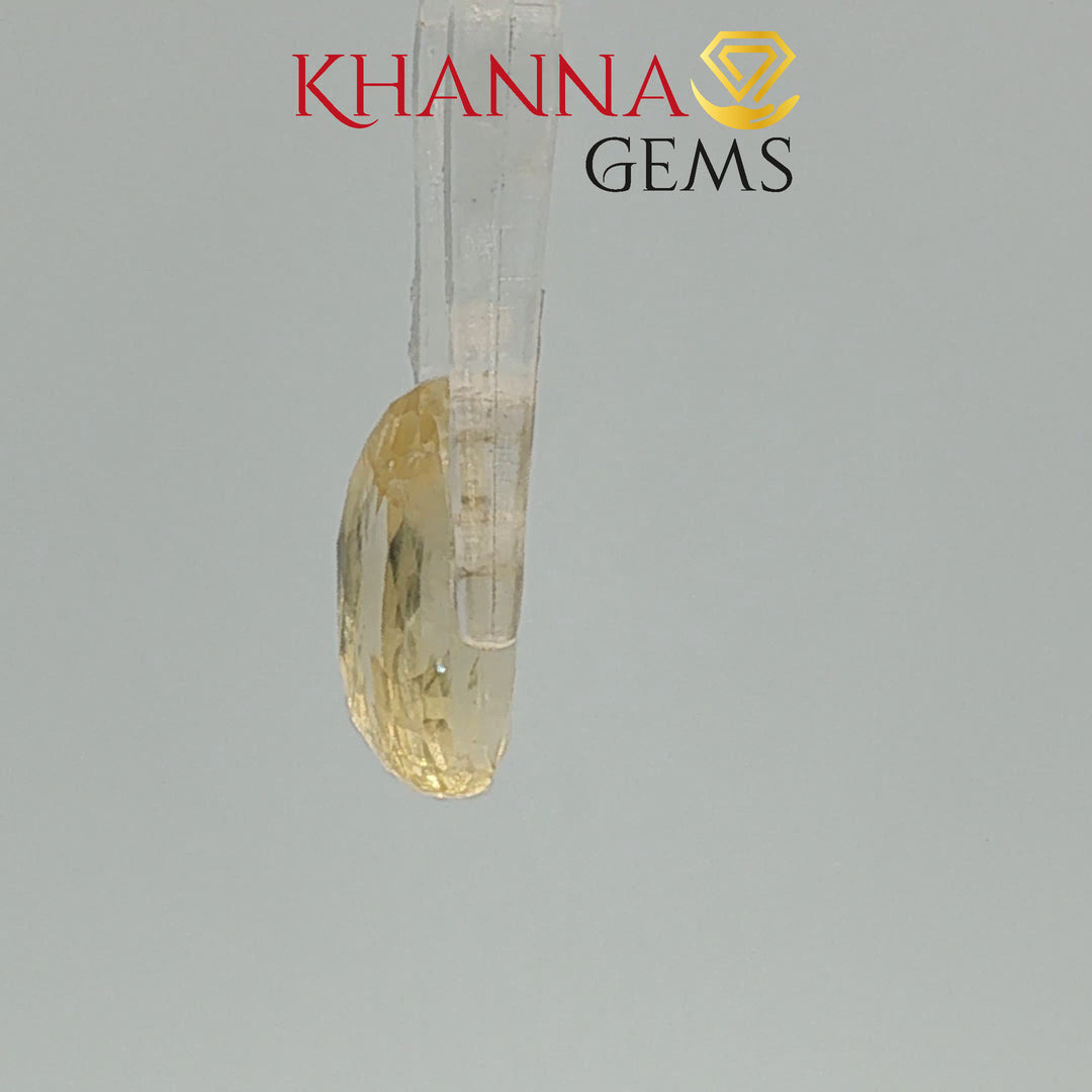 4.79/CT Natural Yellow Sapphire with Govt Lab Certificate-113401