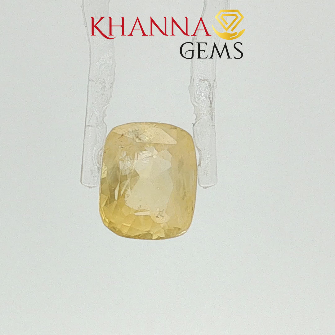 4.96/CT Natural Yellow Sapphire with Govt Lab Certificate-115661