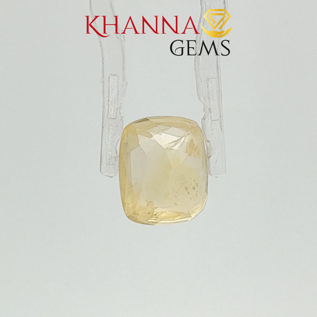 4.96/CT Natural Yellow Sapphire with Govt Lab Certificate-115661