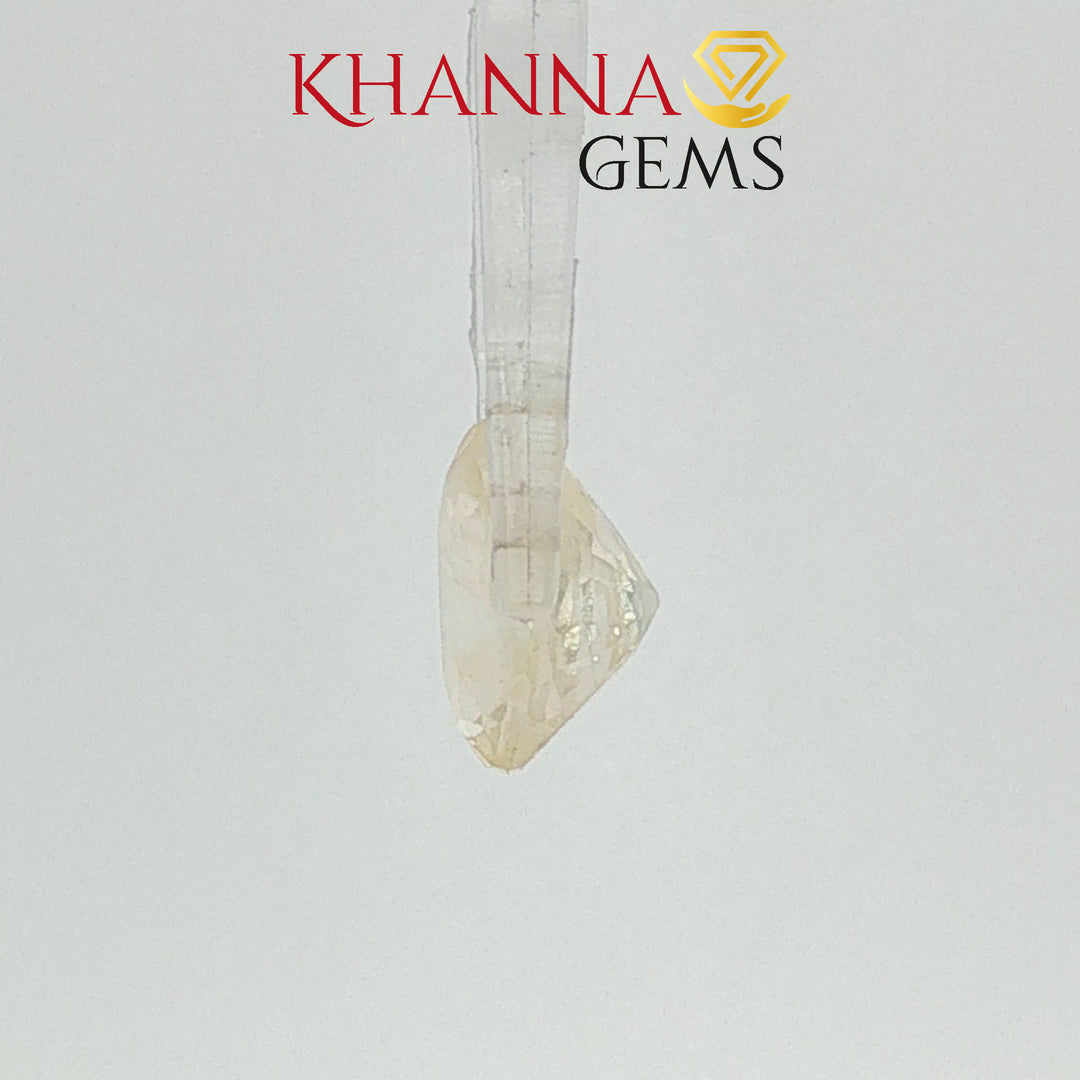 3.68/CT Natural Yellow Sapphire with Govt Lab Certificate-115805