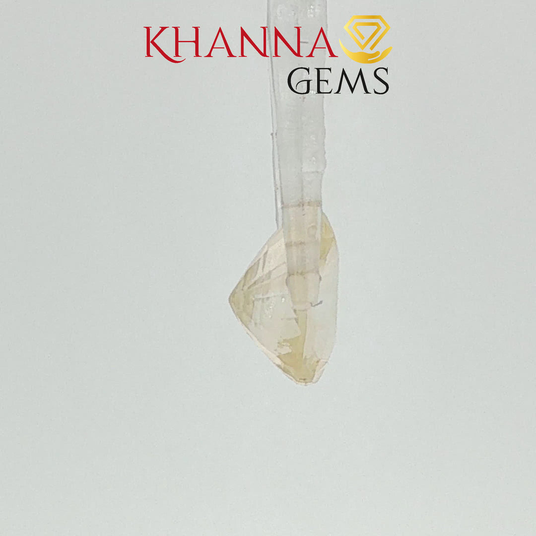 3.68/CT Natural Yellow Sapphire with Govt Lab Certificate-115805