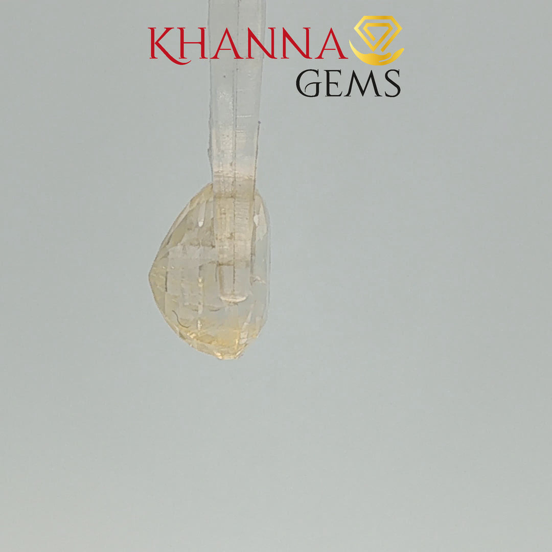 4.65/CT Natural Yellow Sapphire with Govt Lab Certificate-116190