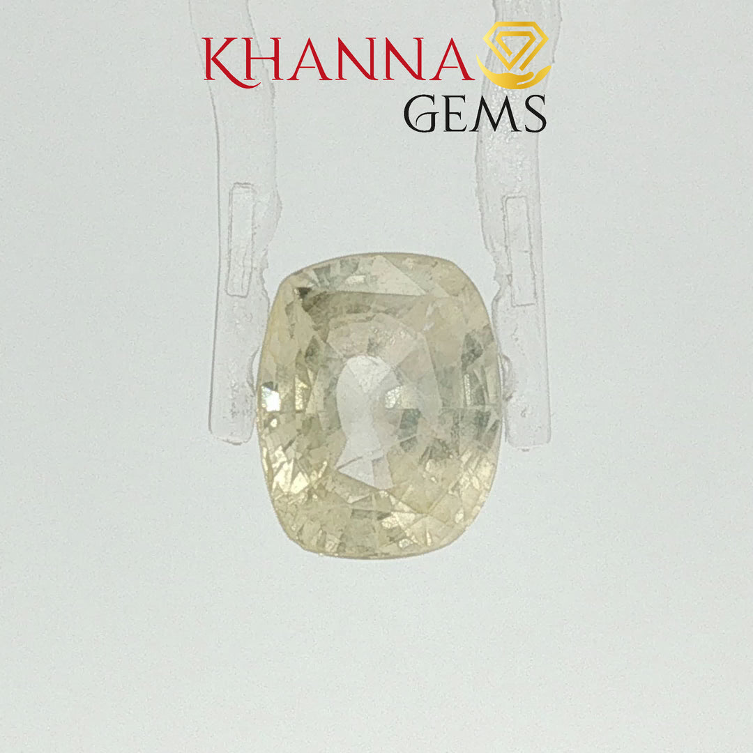 5.48/CT Natural Yellow Sapphire with Govt Lab Certificate-116191
