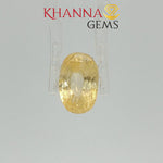 Load image into Gallery viewer, 5.50/CT Natural Yellow Sapphire with Govt Lab Certificate-116192