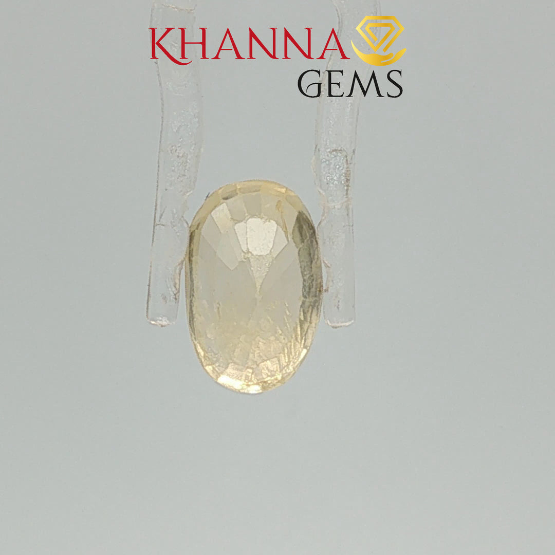 5.50/CT Natural Yellow Sapphire with Govt Lab Certificate-116192