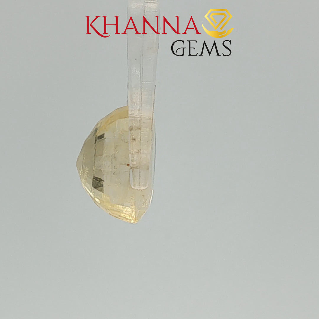5.50/CT Natural Yellow Sapphire with Govt Lab Certificate-116192