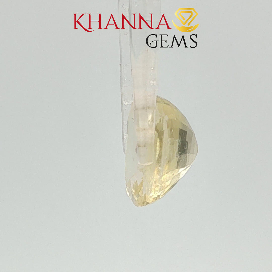 6.49/CT Natural Yellow Sapphire with Govt Lab Certificate-116293