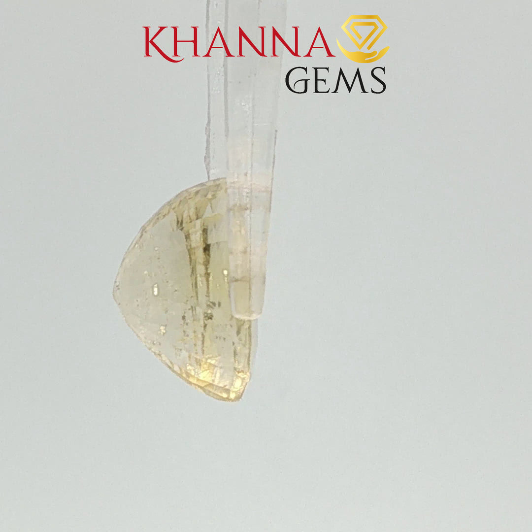 6.49/CT Natural Yellow Sapphire with Govt Lab Certificate-116293