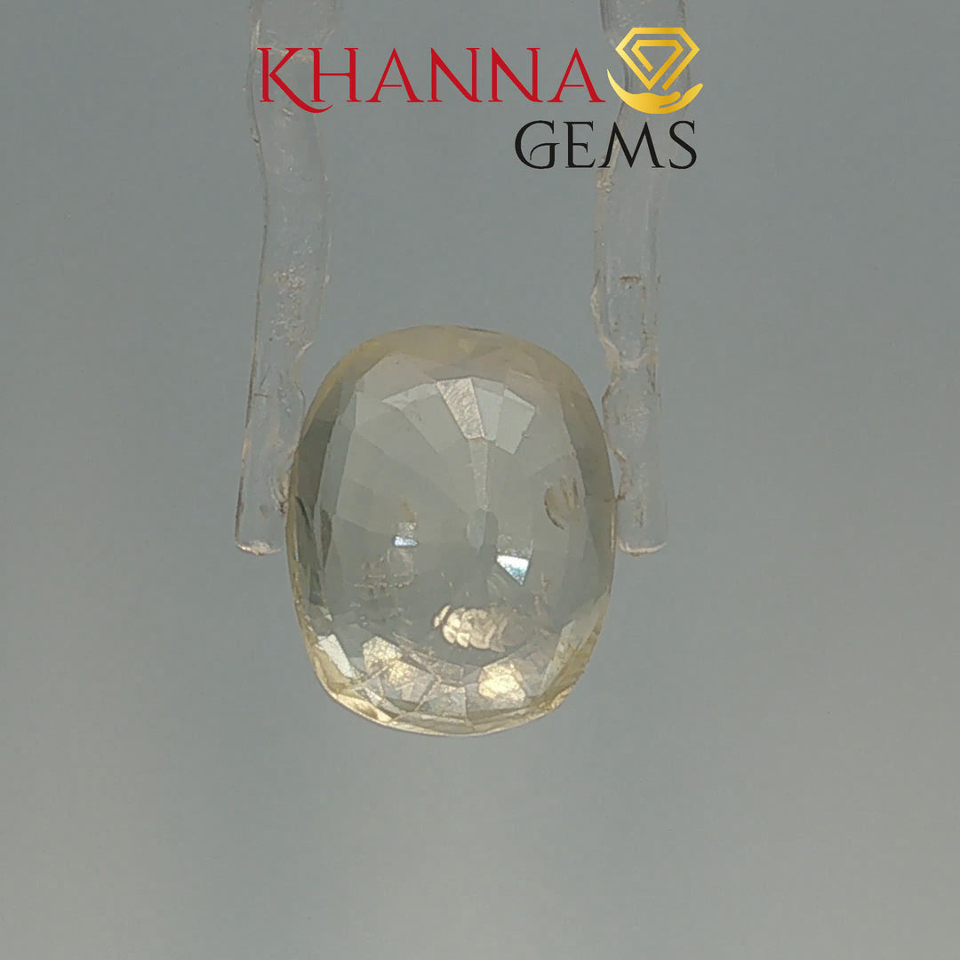 10.42/CT Natural Yellow Sapphire with Govt Lab Certificate-78810