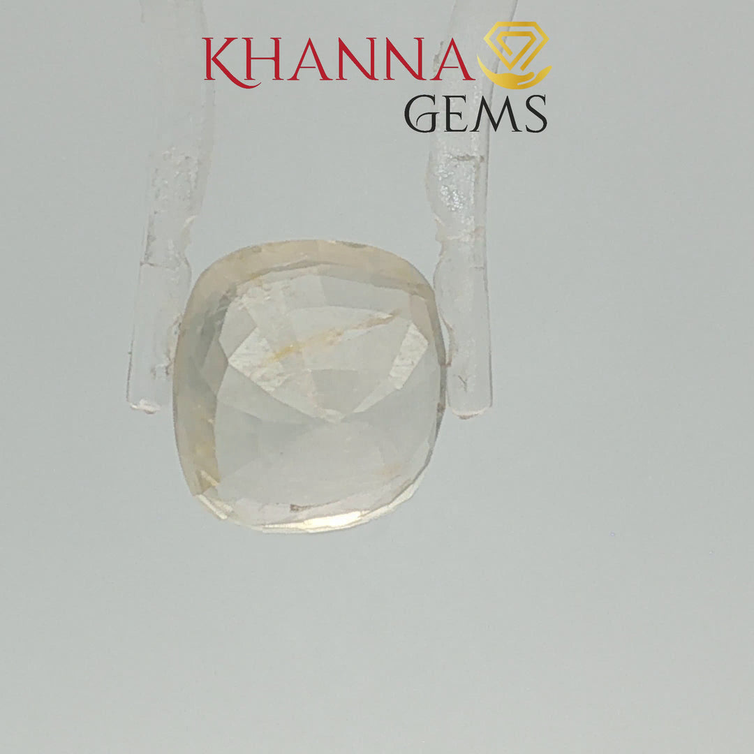 6.65/CT Natural Yellow Sapphire with Govt Lab Certificate-116297