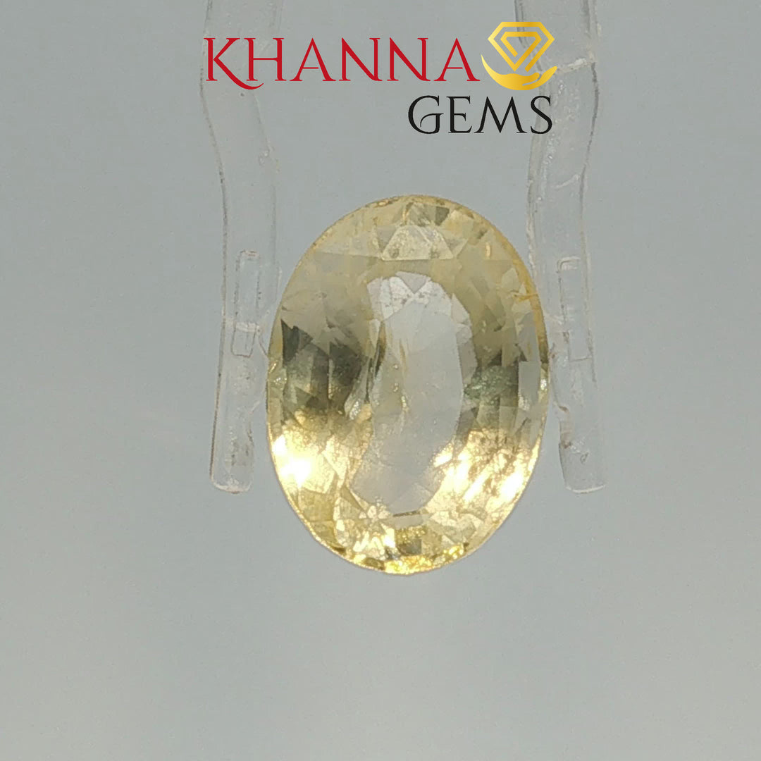 10.27/CT Natural Yellow Sapphire with Govt Lab Certificate-116300