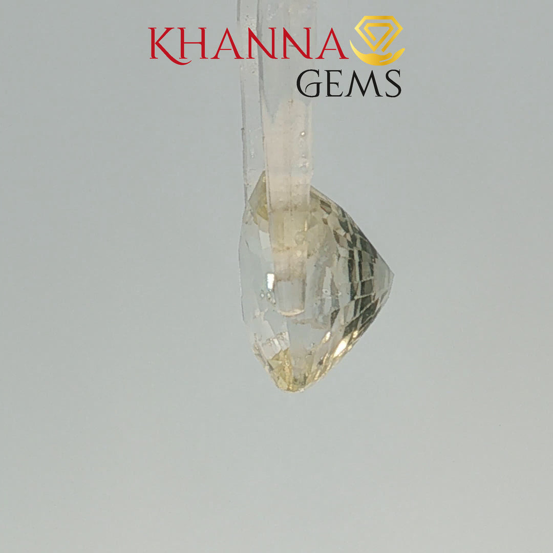 7.58/CT  Natural Yellow Sapphire With Govt Lab Certificate-116301