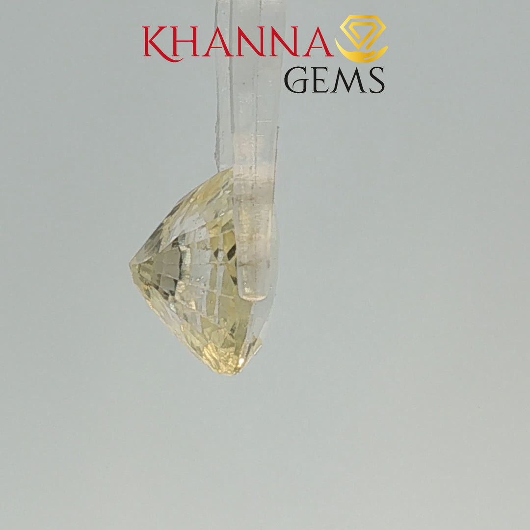 7.58/CT  Natural Yellow Sapphire With Govt Lab Certificate-116301