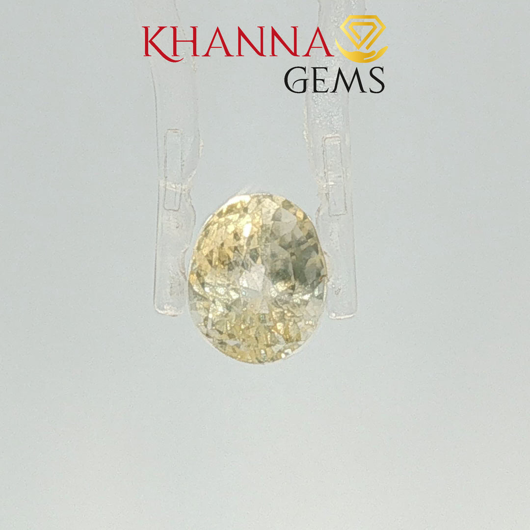 4.00/CT Natural Yellow Sapphire With Govt Lab Certificate-116372