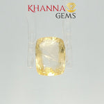 Load image into Gallery viewer, 3.80/CT  Natural Yellow Sapphire with Govt Lab Certificate-117174