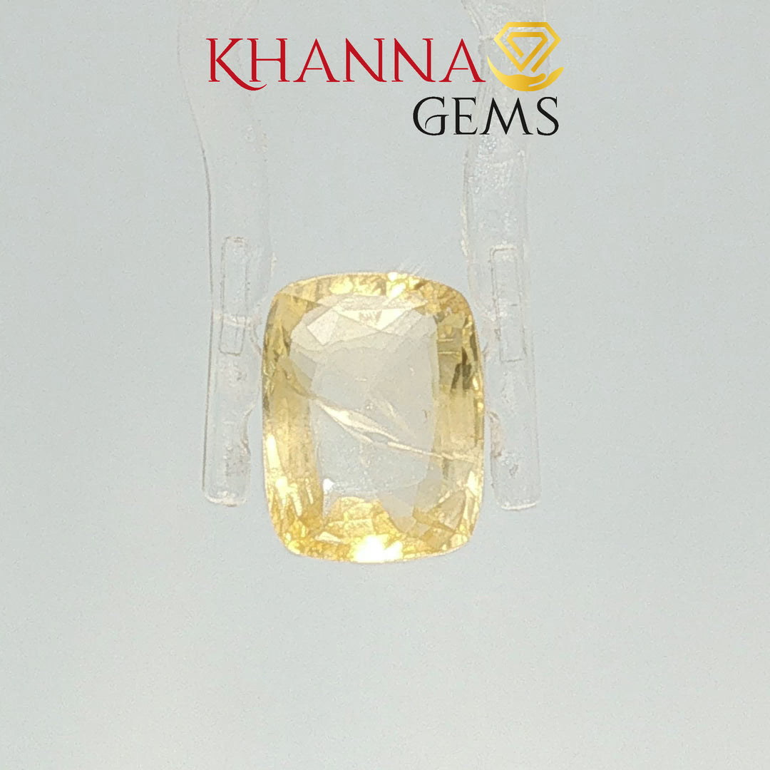 3.80/CT  Natural Yellow Sapphire with Govt Lab Certificate-117174