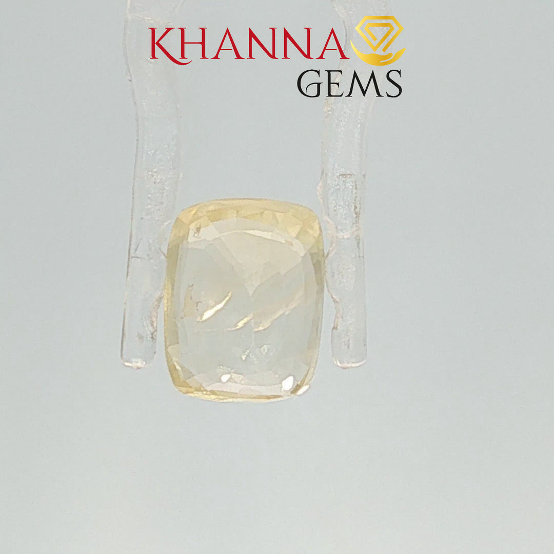 3.80/CT  Natural Yellow Sapphire with Govt Lab Certificate-117174