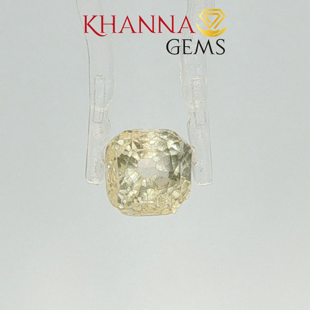 3.83/CTNatural Yellow Sapphire with Govt Lab Certificate-118182