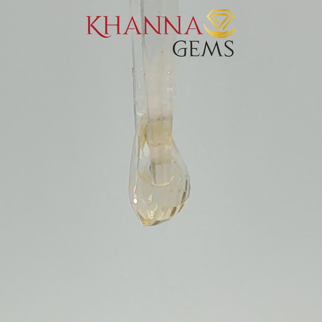 3.66/CT Natural Yellow Sapphire with Govt Lab Certificate-118257