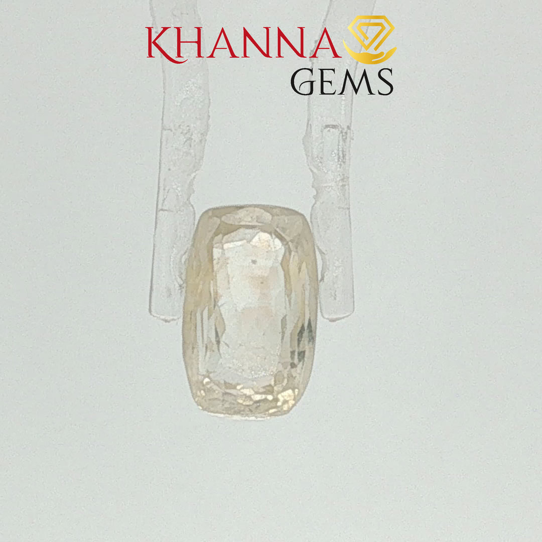 3.97/CT  Natural Yellow Sapphire with Govt Lab Certificate-118670