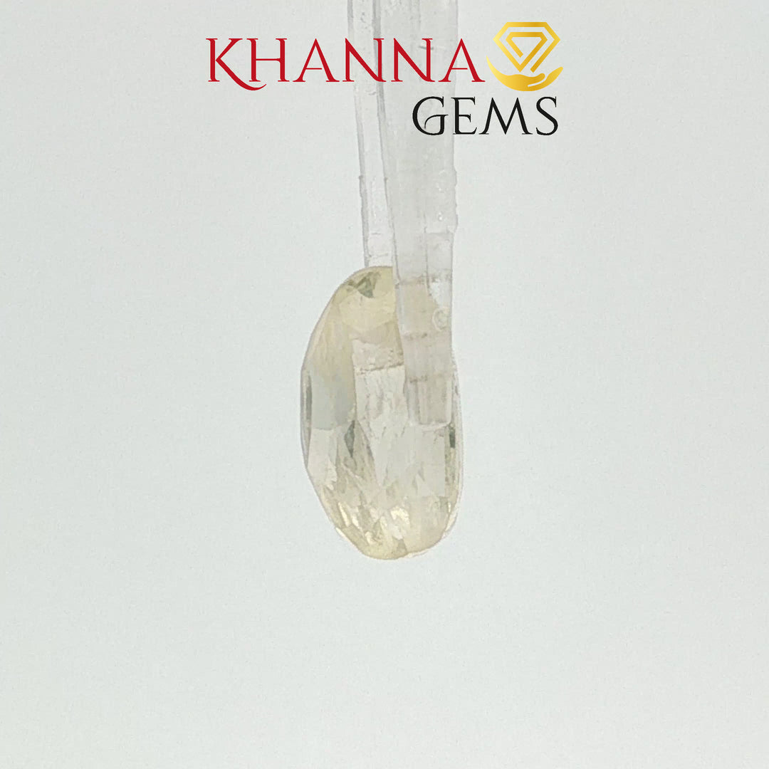 3.93/CT Natural Yellow Sapphire Stone with Govt Lab Certificate-118673