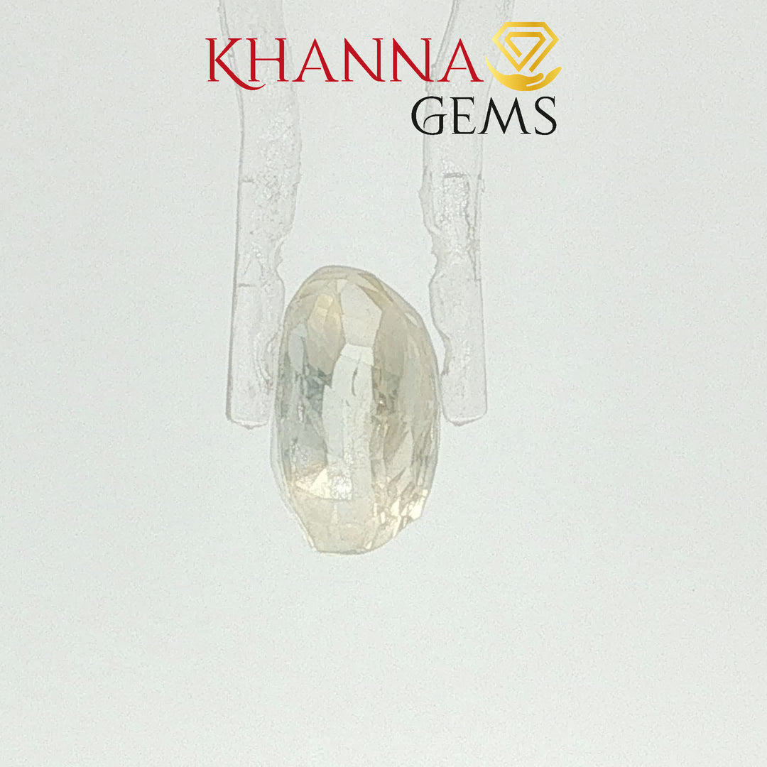 3.93/CT Natural Yellow Sapphire Stone with Govt Lab Certificate-118673