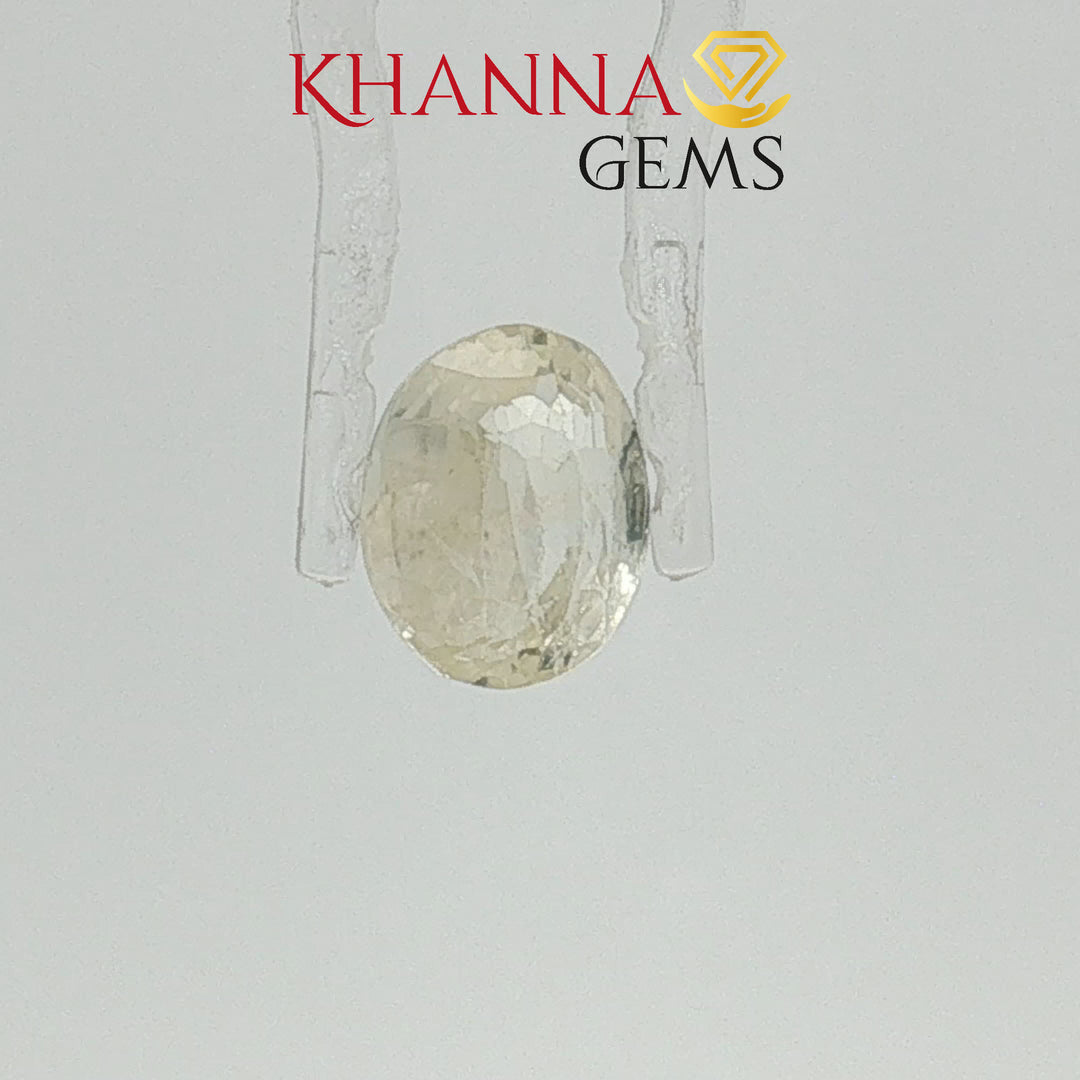 3.90/CT  Natural Yellow Sapphire with Govt Lab Certificate-118676