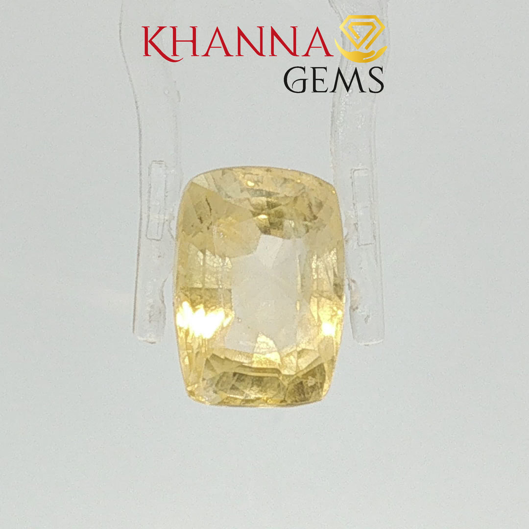 8.57/CT Natural Yellow Sapphire with Govt Lab Certificate-119160