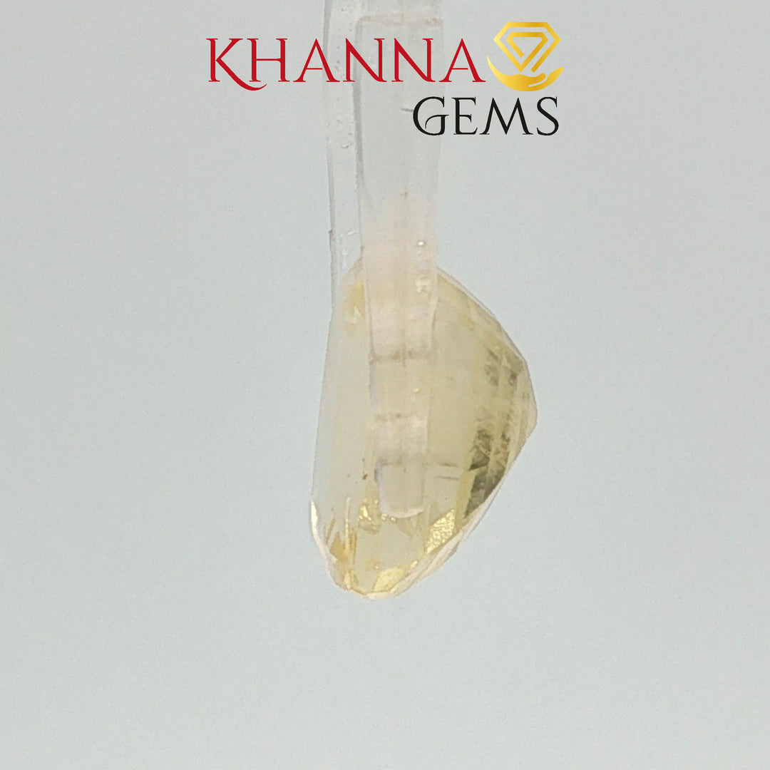 8.57/CT Natural Yellow Sapphire with Govt Lab Certificate-119160